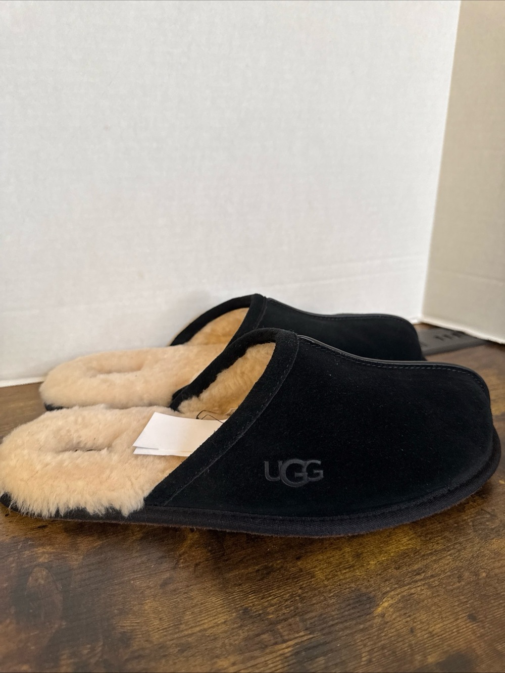 UGG Men's Scuff Slipper Black Size 14 New No Box with tags